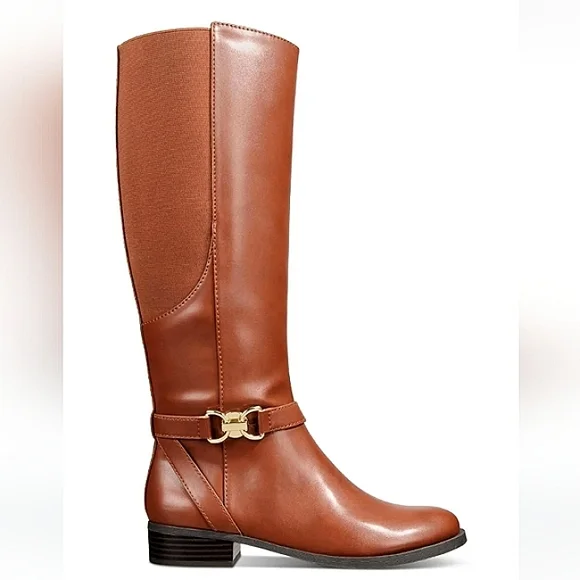 New w/Box INC International Concepts Faron Vegan Leather Knee High Riding Boots - Picture 4 of 9
